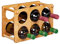 Botellero Vino Vinoteca Botellero Estante de vino de madera for 6 botellas Soporte de la botella de vino de encimera sin botellas Barra de cocina de almacenamiento de gabinetes de vino Wine Rack Garra
