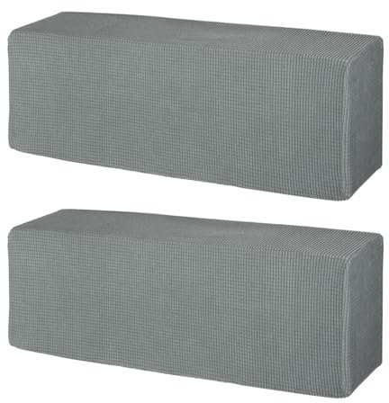 PATIKIL Funda para Aire Acondicionado de 37, Paquete de 2, Fundas de Polvo Tejidas Antipolvo para Aires Acondicionados Split de Pared, Gris