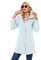 chiguomaoyi Veste Femme mi Saison Blouson Impermeable Vest Softshell Manteau à Capuche Coupe-Vent