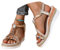 Sandales Compensées Femme Été Chaussures AntidéRapantes Respirantes et Nu-Pieds BohêMe Bout Ouvert Avec Talon Plateforme Elégante Comfy Semi Trailer Sandales
