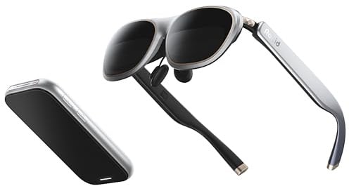Rokid AR Spatial Silbern, AR-Brille mit dreifachem Display für räumliches Computing, 150 50° FOV, 120 Hz, 3DoF, IPD- und 0–600-Dioptrien-Myopie-Korrektur, Zugriff auf Tausende Apps