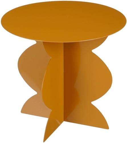 MICA Decorations Rafi Beistelltisch - H40 x Ø45 cm - Eisen - Braun