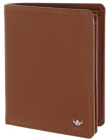 Golden Head Leder Geldbörse Polo RFID Protect Kombischeintasche 1230 Cognac braun