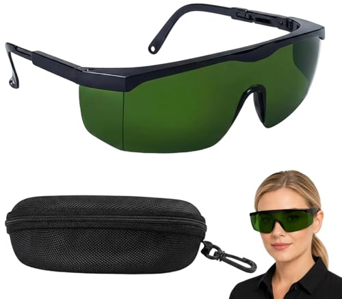 NieYat Ipl Schutzbrille, Laserschutzbrille Mit Aufbewahrungsbox, Professionelle Laser Brille Für Hautbehandlungen, Hochwertige Ipl Brille Mit Schutzfunktionen