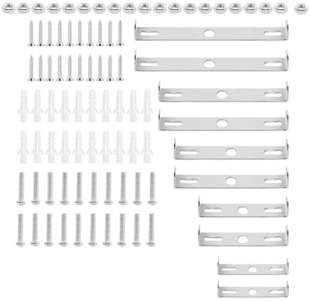 UCFBWO 10 Stück Lampenhalterung Decke & Deckenhalterung Lampe Kit | Lampenaufhängung Set in 5 Größen für Hängeleuchte, Deckenhaken Lampe und Wandlampe. Montagehalterung inkl. Schrauben