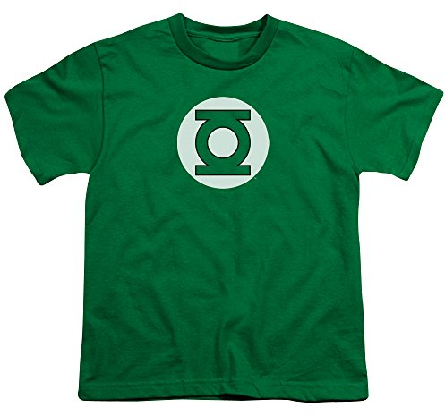 DC Comics Camiseta de camiseta de niños grandes con logotipo de linterna verde