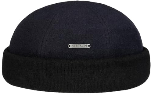 Stetson Sparr Dockercap Casquette polaire pour homme, en laine et cachemire avec doublure polaire - - Large