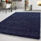 Teppium Moderner Hochflor Teppich Wohnzimmer 160x230 cm Marineblau - Shaggy Flauschiger Teppich, Extra Weich, Pflegeleicht und Einfarbig - für Schlafzimmer, Küche und Esszimmer