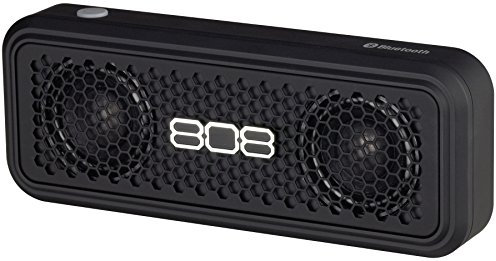 808audio XS SP | Mobiler Wireless Stereo Bluetooth-Lautsprecher mit bis zu 12 Stunden Akku-Laufzeit | Kompaktes Design & kraftvoller Sound - schwarz