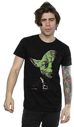 Star Wars Men's Yoda Green Face T-Shirt