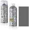 SPRAY.BIKE Fahrrad Lackspray in versch. Farben - KEINE GRUNDIERUNG notwendig - Acryllack/Lack Spray in 400 ml Spraydose, Matt- und Klarlack Optik möglich (Dunkelgrau Gray's Inn, Klarlack Set)