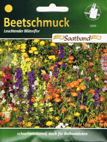 Beetschmuck Leuchtender Blütenflor Saatband Blumen