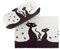 VON LILIENFELD Gatti Neri Portaocchiali Leggero Astuccio Occhiali Stabile Colorato Compatto Regalo Donna Motivo Arte
