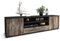 Stil.Zeit TV Schrank Lowboard Claudius, Korpus anthrazit matt, Front Holz-Design Treibholz (180x49x35cm), mit Push-to-Open Technik & Leichtlaufschienen