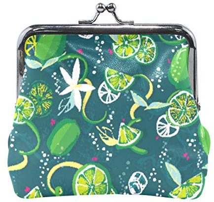 AJINGA Deset Alpaka Freehand Münzbörse Kürbis Leder Münzbörse Druckknopf Verschluss Clutch, (Multi9), Einheitsgröße