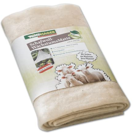 Schafwoll-Wachstumsmatte 2x1m weiß 90g/m²