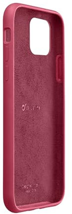 cellularline Sensation Rot Backcover Soft Touch Silikon Case Cover mit weichem kratzfestem Mikrofaser-Innenfutter passend für Apple iPhone 11