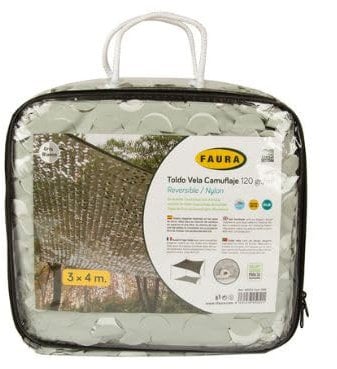 Faura - Toldo de Nylon Reversible 3x4 Metros - Camuflaje