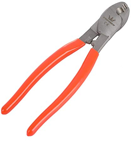 TOPWAY Pinces Coupe-Câbles Coupe Câbles à Dénuder 210mm (8), Pince Coupante Robuste pour Fils de Cuivre en Aluminium 417316