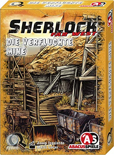 ABACUSSPIELE 48206 - Sherlock Far West - Die verfluchte Mine, Krimi Kartenspiel