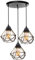 TOKIUS Lustre Suspension Industrielle Vintage 3 Lampes E27 Plafonnier Luminaire Design Métal Cage Ø160mm éclairage Plafond Pour Salon Cuisine Chambre