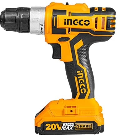 TRAPANO AVVITATORE CON BATTERIA LITIO 20V E CARICABATTERIA INGCO CDLI20024