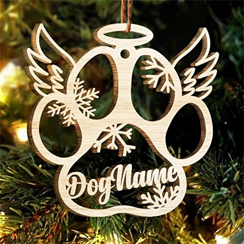 JINFU Personalisierter Ornament mit Name Weihnachtskugel Schneeflocke Christbaumkugel Weihnachtskugel Anhänger Weihnachtsornament personalisiert mit (C,1PCS)