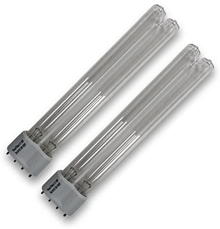 Finest-Filters Twin Pack 18w PLL Replacement UV Bulb Lamp For Pond UV Sterilisers & Clarifiers Filters UVC