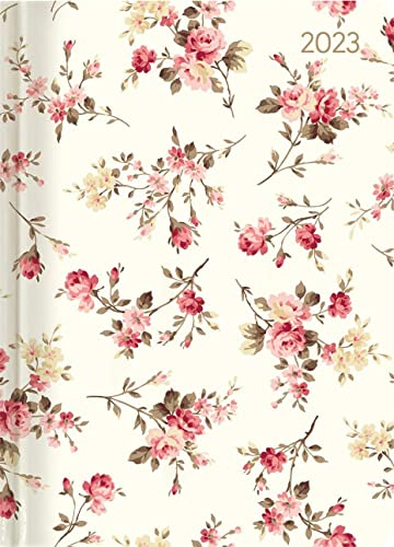 Ladytimer Midi Roses 2023 - Taschen-Kalender 12x17 cm - Rosen - mit Mattfolie - Notiz-Buch - Weekly - 192 Seiten - Alpha Edition