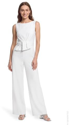 Vera Mont Damen Jumpsuit mit weitem Bein