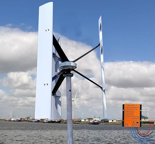 1000W Windkraftanlage Kit 12V 24V 48V Inländische Windgenerator 3 Aluminiumlegierung Blätter Vertikale Achse Netzunabhängig Windturbine mit Laderegler