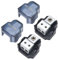 Recoil SDB12P 2-Way Mini Power Distribution Block, 1 X 4/8 Gauge in / 2 X 8/10 Gauge Out Power Distribution Ground Distributor Block for Car Audio Amplifier Splitter, 2 Pack