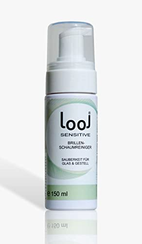 Brillenreiniger LOOJ® Schaumreiniger sensitive, ph-neutral. Für Glas und Kunststoffgläser, Brillengestell und Nasenpads