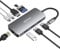 MOKiN USB C Hub Multiport Adapter for MacBook/Dell/HP, 9 IN 1 USB C Dongle Laptop Docking Station with 4K HDMI Ethernet, HDMI Hub Adapter, 3 USB Port, 100W PD Charging, SD/TF