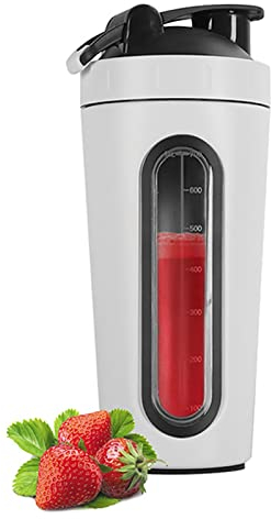 700ML Bouteille Shaker Protéinée Portable Shaker Protéiné Shaker Avec Boule Mixeur Mélangeur De Protéines Pour Protéines En Poudre Lait Sucre Café Autre Poudre Pour Bureau, Gym, Voyage
