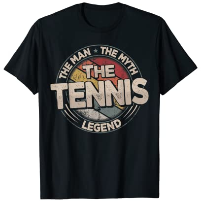 Die Tennis Legende Retro Tennisschläger Herren Tennis T-Shirt