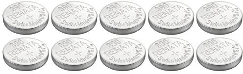 RENATA Lot de 10 Piles Bouton Silver Oxyde 390 / SR1130SW 0% Mercure