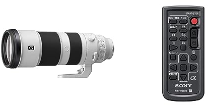 Sony FE 200-600 mm f/5.6-6.3 G OSS | Vollformat, Super-Telezoom-Objektiv (SEL200600G) & RMT-DSLR2 Funkfernbedienung für DSLR- und NEX-Kamera