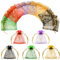 Abeillo 50 Stück Organzasäckchen 7 x 9 cm Kleine Organzabeutel, Bunt Organza Taschen mit Kordelzug, Geschenkbeutel Schmuckbeutel, Organza Säckchen für Hochzeit Geburtstag Party Schmuck
