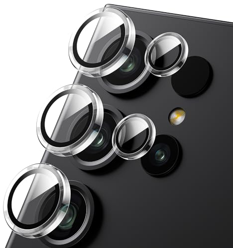 WSKEN Kameraschutz Kompatibel mit Samsung Galaxy S24 Ultra 5G Kamera Schutzglas,9H Härte Kratzfest Blasenfrei, HD gehärtetes Metallglas Kamera Displayschutzfolie Film zubehör