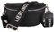 MIRROSI® Bauchtasche Damen, Echtleder, Made in Italy, Umhängetasche, Brusttasche, Crossbody Bag (1 Tasche & 2 Gurte) (Schwarz (Liebling Schwarz), Große Tasche (28x18x9cm))