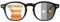 SKYWAY Photochrome Progressive Multifocus Anti-Blaulicht Lesebrille Herren Damen Klassisch Retro Federscharnier Computerbrille Gleitsichtbrille Selbsttönende Lesesonnenbrille 2.0,Schwarz
