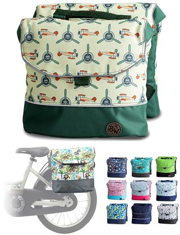 BambiniWelt by Rafael K. Gepäcktasche – Wasserabweisende Gepäckträgertasche für Kinderfahrrad 18–24 Zoll – für alle PUKY und WOOM Räder – robuste Fahrradtasche, Farbe: Modell 26 (M1)