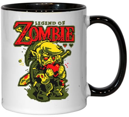 Atspauda Zombie eating Ceramic Tea Coffee Mug Black