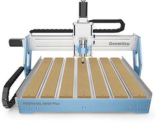 SainSmart PROVerXL 6050Plus CNC-Maschine, 3-Achsen-Fräser zum Schnitzen von Metall, Holz, Acryl und MDF mit GRBL-Steuerung und Hybridtisch, 600 x 500 x 115 mm Arbeitsbereich