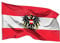 PHENO FLAGS Bandiera Austria 90x150cm – austriaca con l'aquila federale – resistente alle intemperie - con occhielli in ottone - 100% poliestere - cuciture doppie robuste e colori vivaci