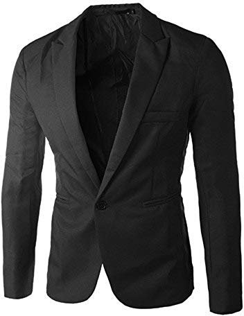 Generico Blazer da Uomo Tinta Unita Jacket da Abito Blazer da Uomo Casual Slim Fit Giacca Giacca Uomo Casual Blazer Viola Scuro Giacca Inter Adatto per l'autunno e l'inverno
