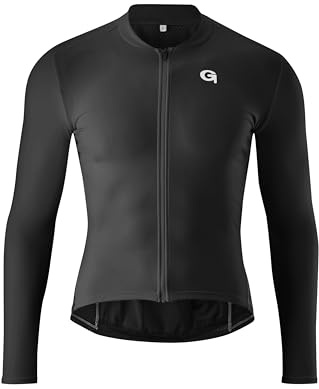 Gonso Sitivo Trikot Longsleeve M, Herren Fahrradtrikot, Longsleeve | Hohe Bewegungselastizität, 3-teilige Steck-Rückentasche und RV-Tasche, Enganliegende Passform, Perfekt für das ganze Jahr