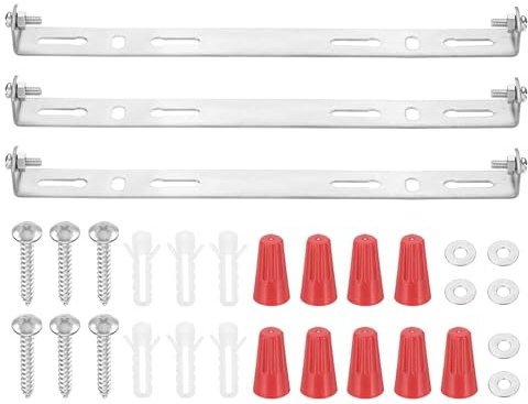 PATIKIL 195mm (7.7) Universal Light Fixture Mounting Bracket Kit, 3 Set Light Crossbar Ceiling Light Plate with Screw for Wall Lights Ceiling Lighting Pendant Chandelier