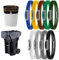 YBEATY 9 Pcs Garbage Can Bands Cord Lock Colorful Adjustable Large Heavy Duty Trash Can Rubber Band Durable Strong Elasticity Homewares Supplies for Litter Box Home Office School Kitchen Picnic Party